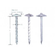 BWG 9 الرأس مظلة الملتوية عرقوب مسامير تسقيف  BWG 9 الرأس مظلة الملتوية عرقوب مسامير تسقيف